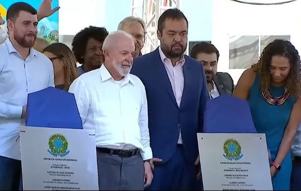 Lula, Cláudio Castro e Anielle Franco em entrega do Minha Casa, Minha Vida em Magé (RJ)