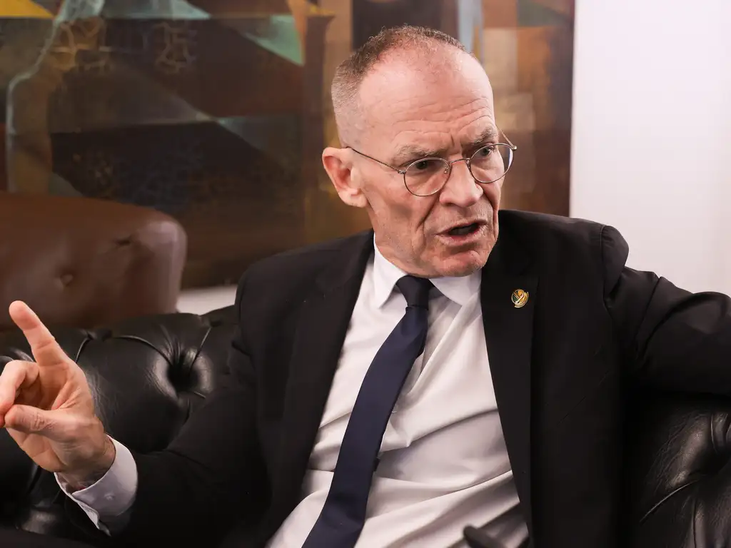 Senador, Fabiano Contarato, presidente da CPI do crime organizado, durante entrevista para Agência Brasil. Foto: Lula Marques/ Agência Brasil.