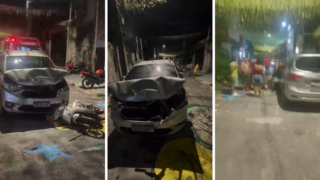 Copa: 4 pessoas que pintavam rua são atropeladas em Belém