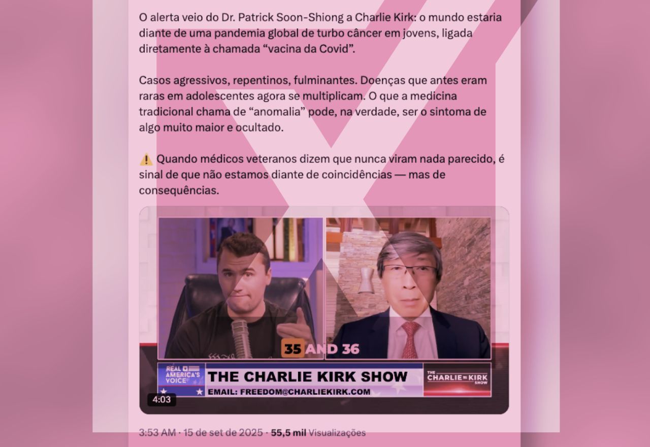 Confira a verificação realizada pelos jornalistas integrantes do Projeto Comprova | Reprodução