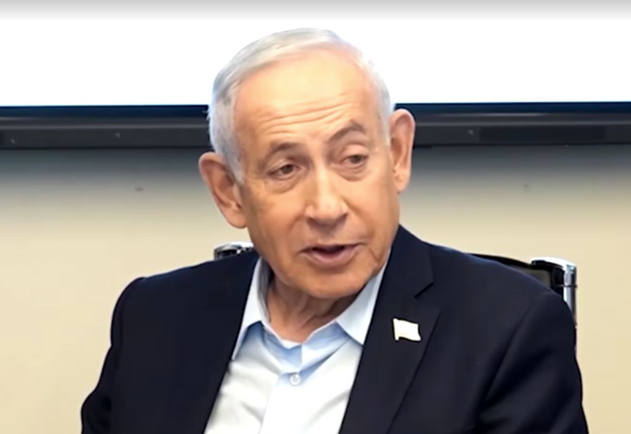 Netanyahu em vídeo divulgado pelo Gabinete de Imprensa do Governo Israelense nesta terça-feira (10) | Reuters