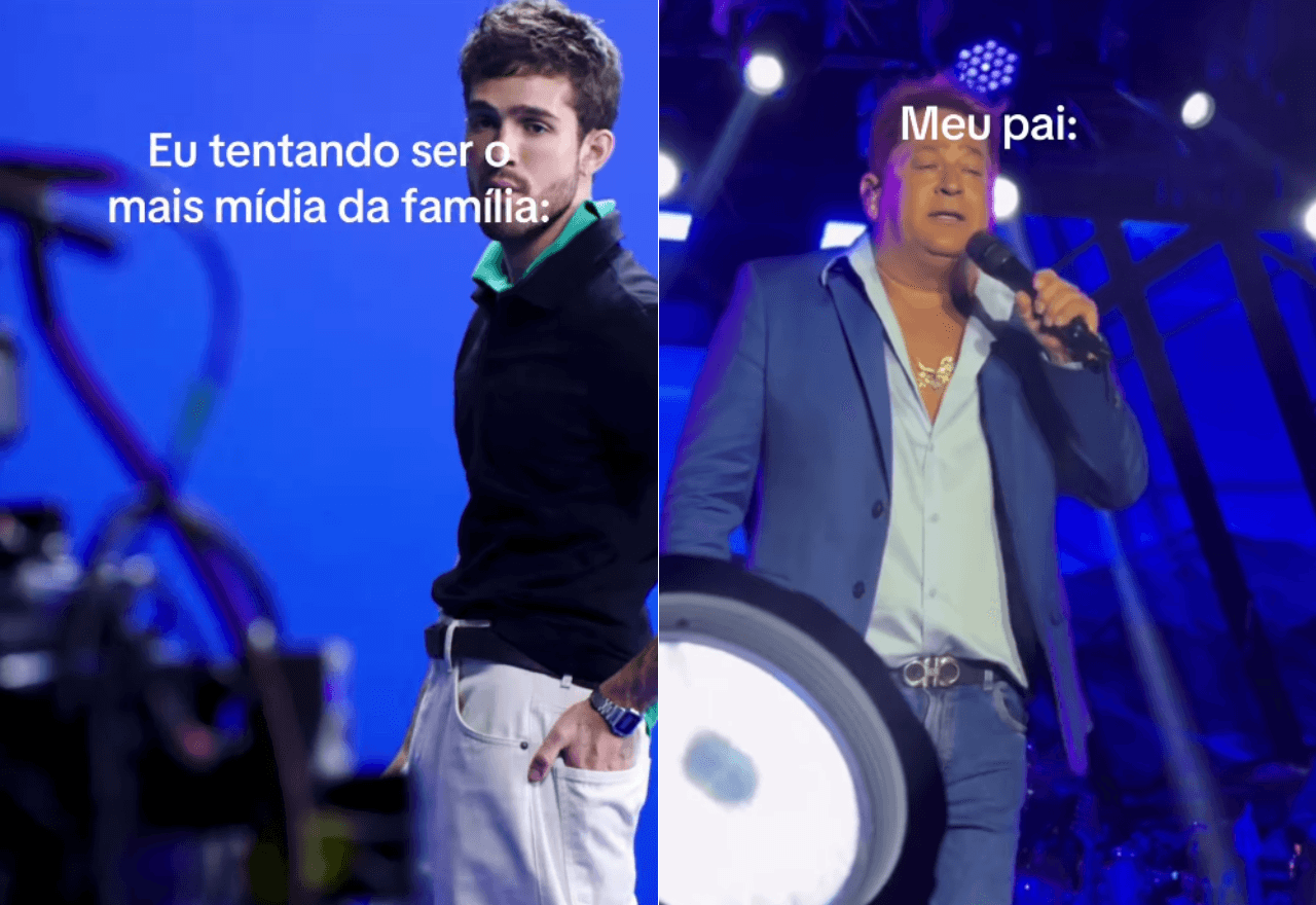João Guilherme participou da trend com Leonardo | Reprodução/Redes sociais