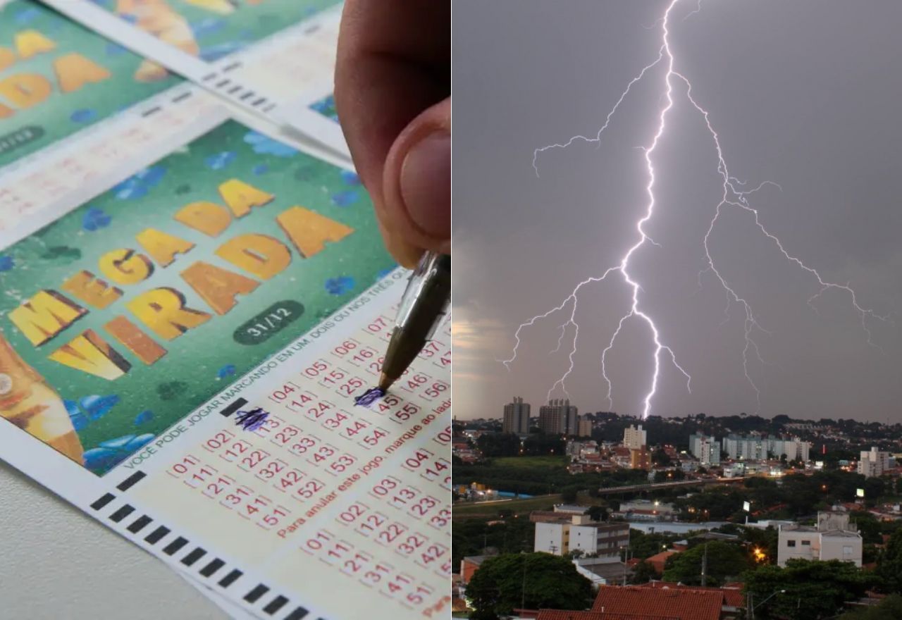 Ganhar na Mega ou ser atingido por um raio? Veja chances