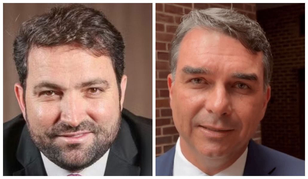 Willer Tomaz e Flávio Bolsonaro | Montagem SBT News