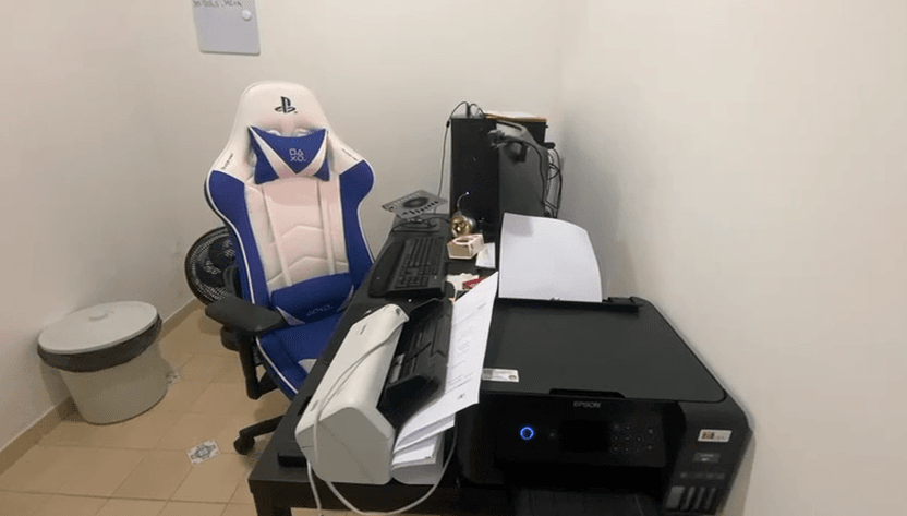 PF encontrou "escritório do crime" nos fundos da casa do principal alvo da operação | Divulgação/PF