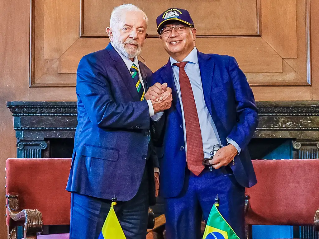 Presidente, Luiz Inácio Lula da Silva, durante reunião restrita com o Presidente da República da Colômbia, Gustavo Petro, na Casa de Nariño – Bogotá, Colômbia | Foto: Ricardo Stuckert / PR