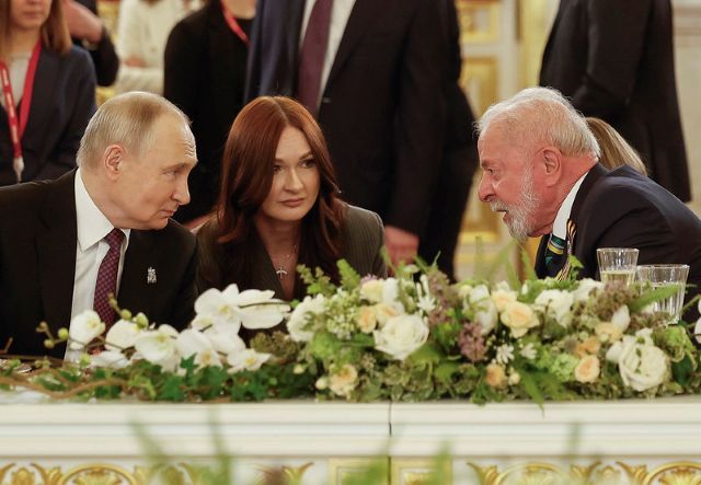 Lula durante jantar oferecido pelo Presidente da Rússia, Vladimir Putin | Foto: Ricardo Stuckert/PR