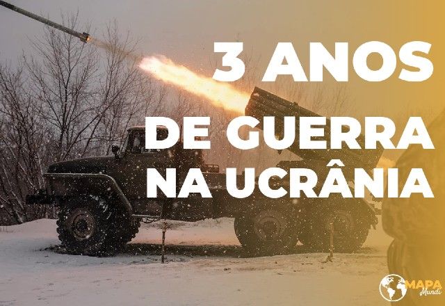 Três anos de guerra na Ucrânia: assista na edição especial do programa Mapa Mundi, no canal do SBT News no YouTube | Arte/SBT News