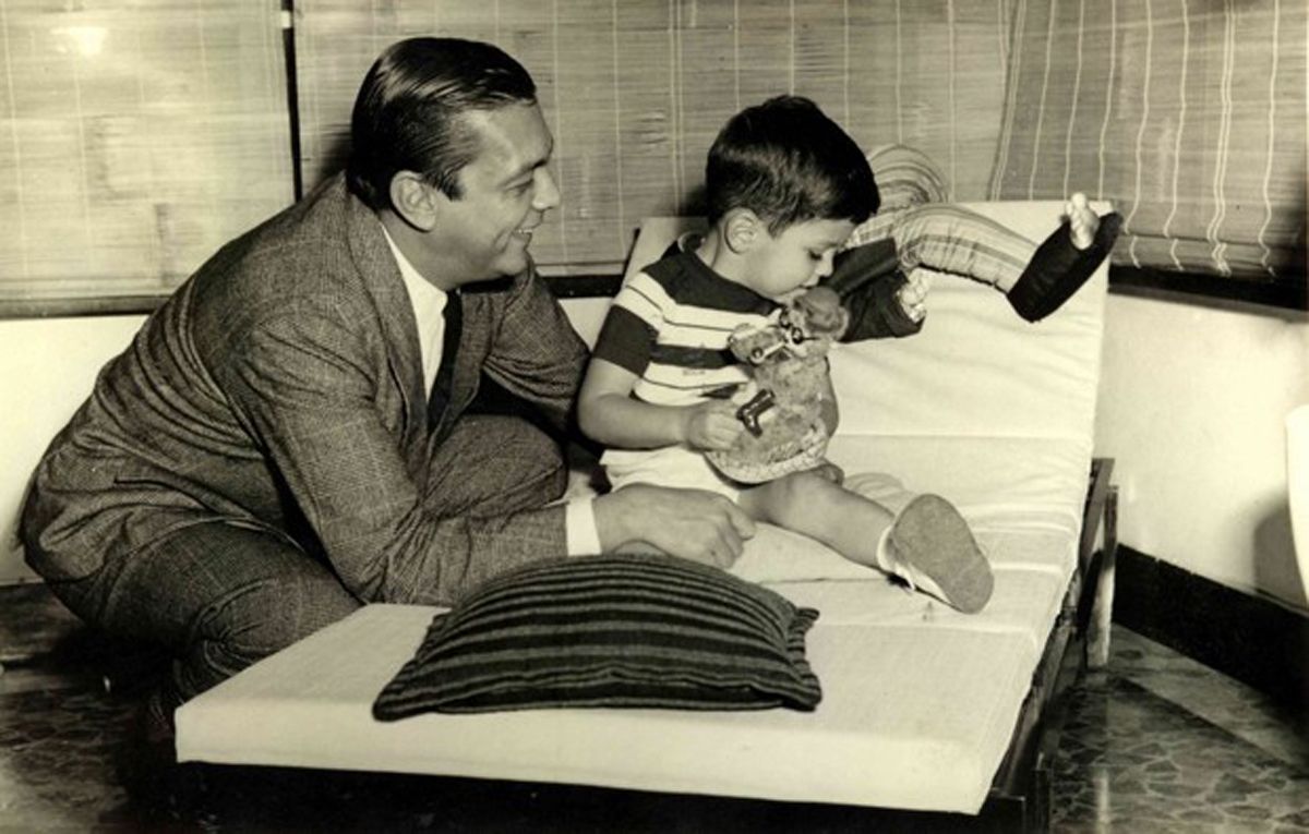 O publicitário Joao Doria e o filho, Joao Doria Jr, que depois viria a ser governador de São Paulo | Reprodução