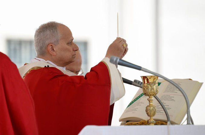 Papa Leão XIV no Domingo de Ramos | Reprodução/Vatican News