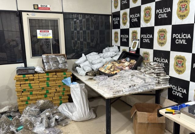 Quadrilha é presa pelo Denarc com uma tonelada de drogas; prejuízo é de R$30 milhões | Foto: Reprodução/Secretaria de Segurança Pública