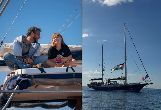 Greta Thunberg, ator de "Game of Thrones" e 10 ativistas embarcam em navio rumo a Gaza