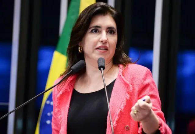 A senadora e pré-candidato a presidente da República Simone Tebet