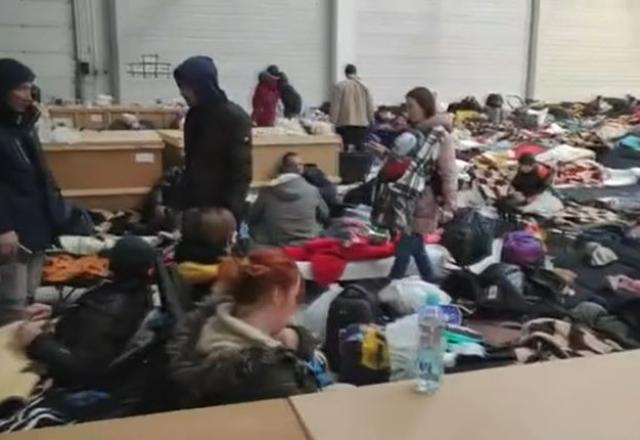 Abrigo para refugiado ucranianos na Polônia
