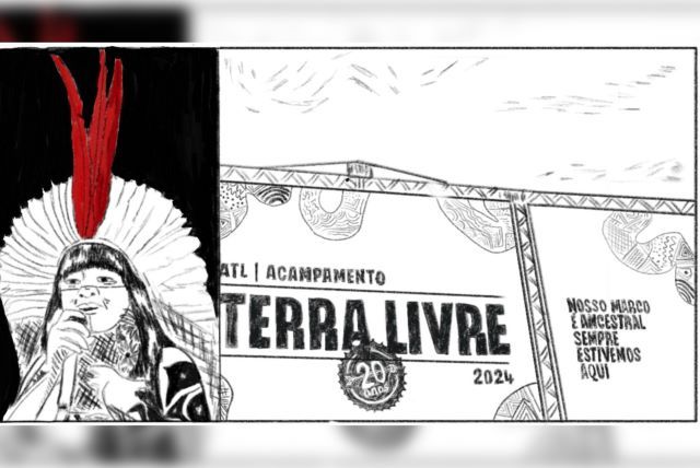 Acampamento Terra Livre - 20 anos em história em quadrinhos