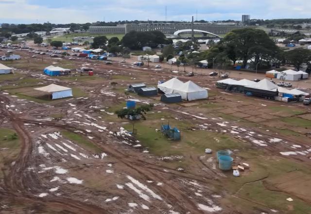 Acampamento bolsonarista em Brasília