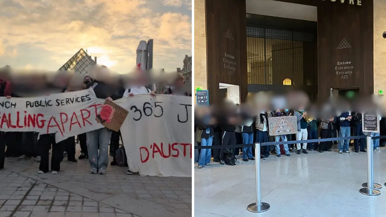 Louvre é fechado após manifestação de estudantes em Paris