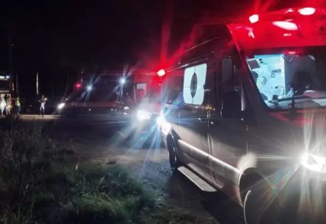 Ambulâncias em atendimento em Santa Catarina | Foto: Atual FM/Reprodução