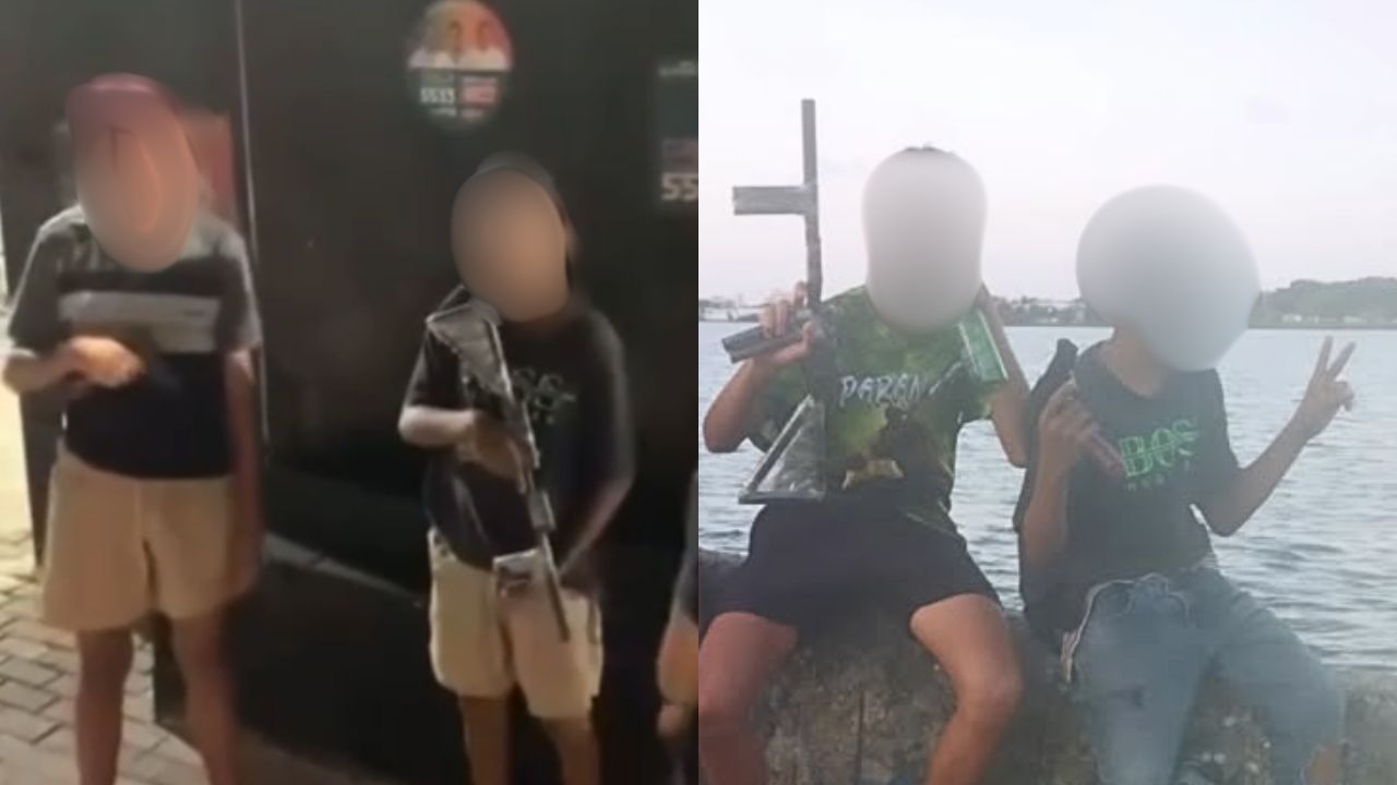 Adolescentes são baleados pela PM durante gravação de "novelinha" de crime em Fortaleza (CE); eles usavam simulacros. | Reprodução