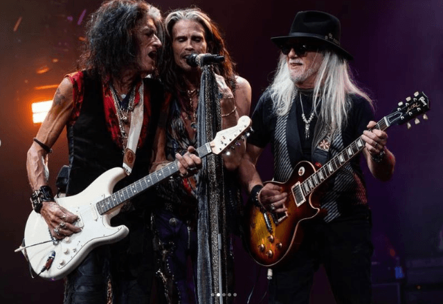 Aerosmith foi formado em 1970, liderado pelo carismático vocalista Steven Tyler | Redes Sociais / Reprodução