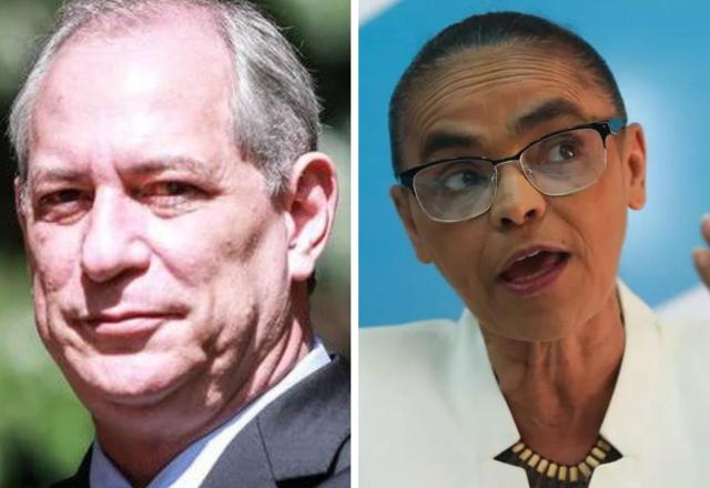 Ciro Gomes à esq. e Marina Silva à dir. (Divulgação e Wilson Dias/Agência Brasil)
