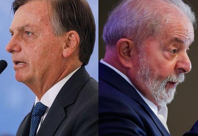 Jair Bolsonaro à dir. e Lula à esq. (Reprodução/Agência Brasil)