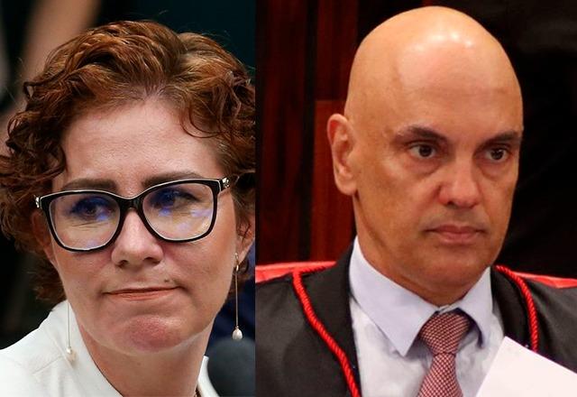 Carla Zambelli e Alexandre de Moraes (Lula Marques e Valter Campanato/Agência Brasil)