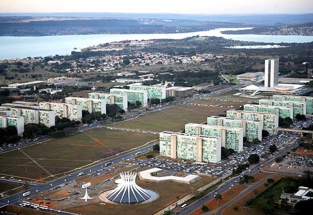 Vista aérea da Esplanada dos Ministérios (Ana Volpe/Agência Senado)