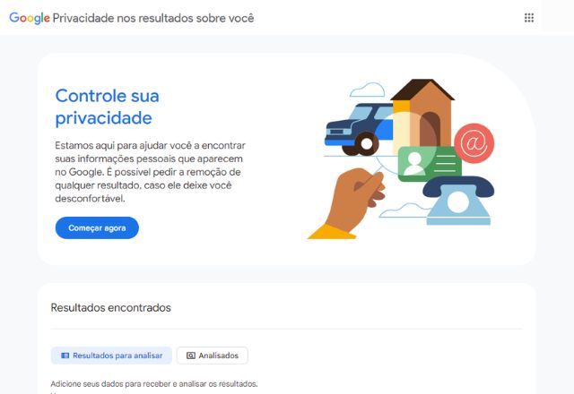 Agora será possível remover dados pessoais que aparecem nos dados de pesquisa do buscador | Reprodução/Google