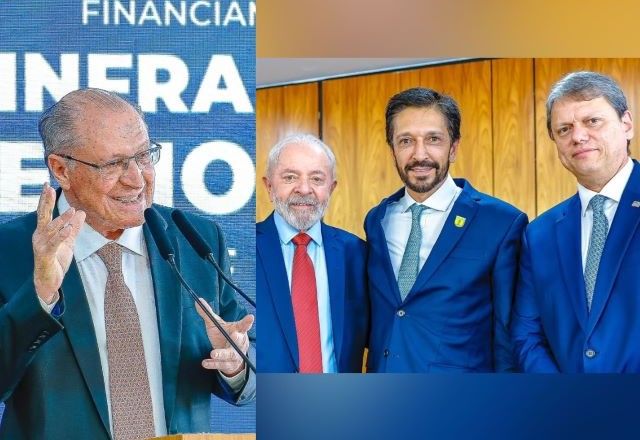 Alckmin discursa em evento para assinatura de financiamentos do BNDES que reuniu Lula, Nunes e Tarcísio | Divulgação/Ricardo Stuckert/PR