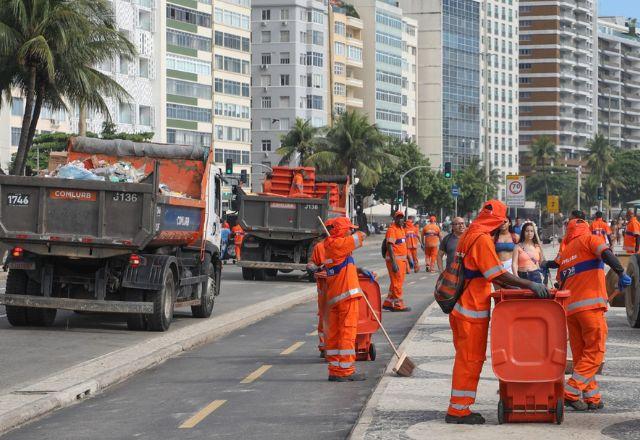 Além de funcionários, a companhia precisou utilizar 171 caminhões compactadores e caminhões pipa | Prefeitura do Rio