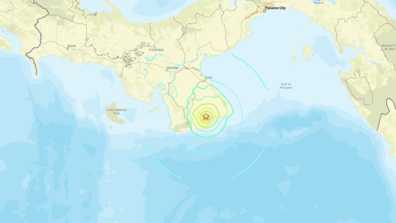 Terremoto de magnitude 7,7 atinge o Panamá