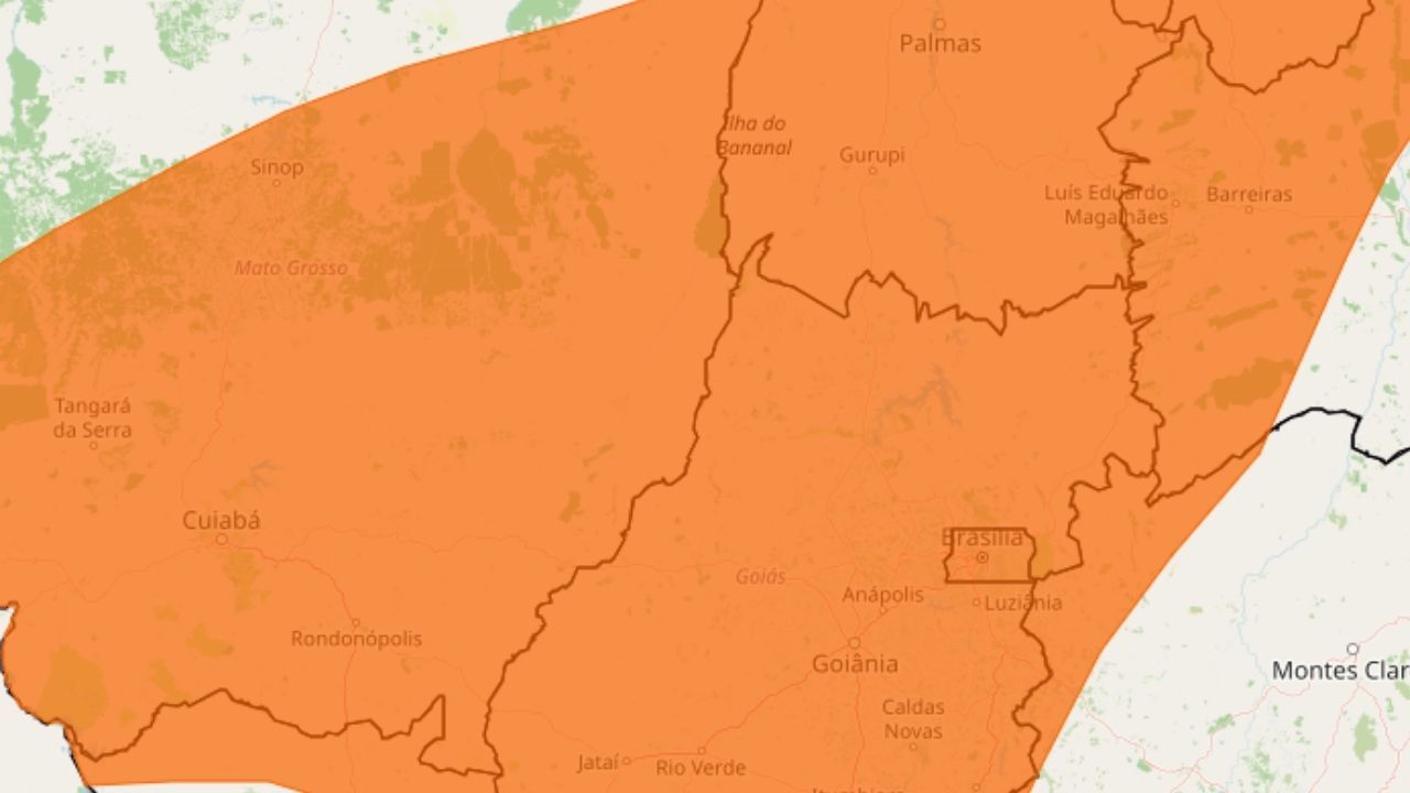 Inmet alerta para "secura de deserto" em 9 estados e no DF