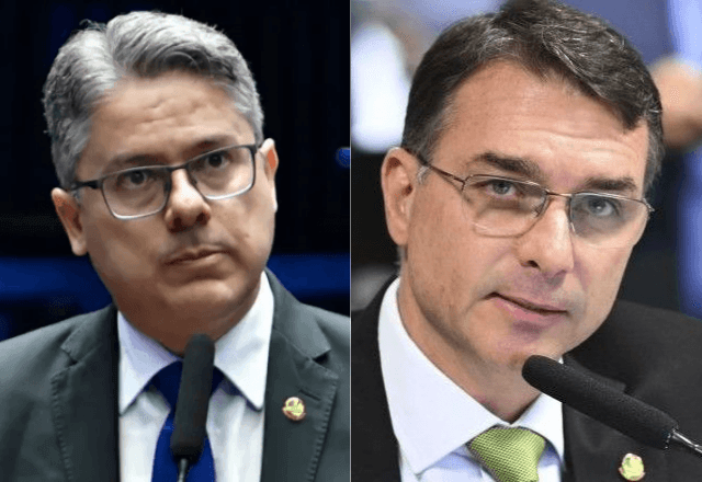 Alessandro Vieira e Flávio Bolsonaro | Reprodução