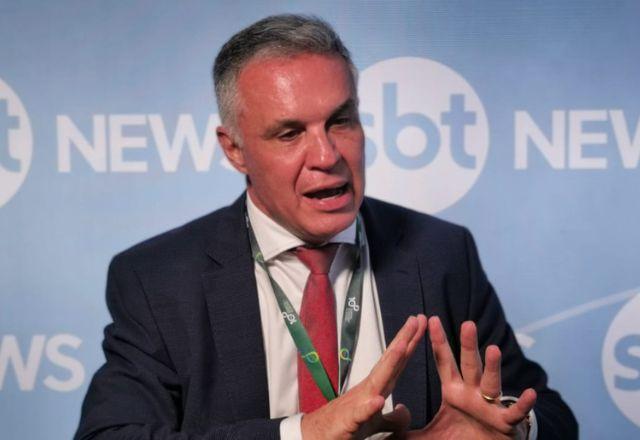 Alexandre Tuzzi e Guto Abranches durante entrevista na 10ª edição do Congresso de Inovação da Indústria da CNI