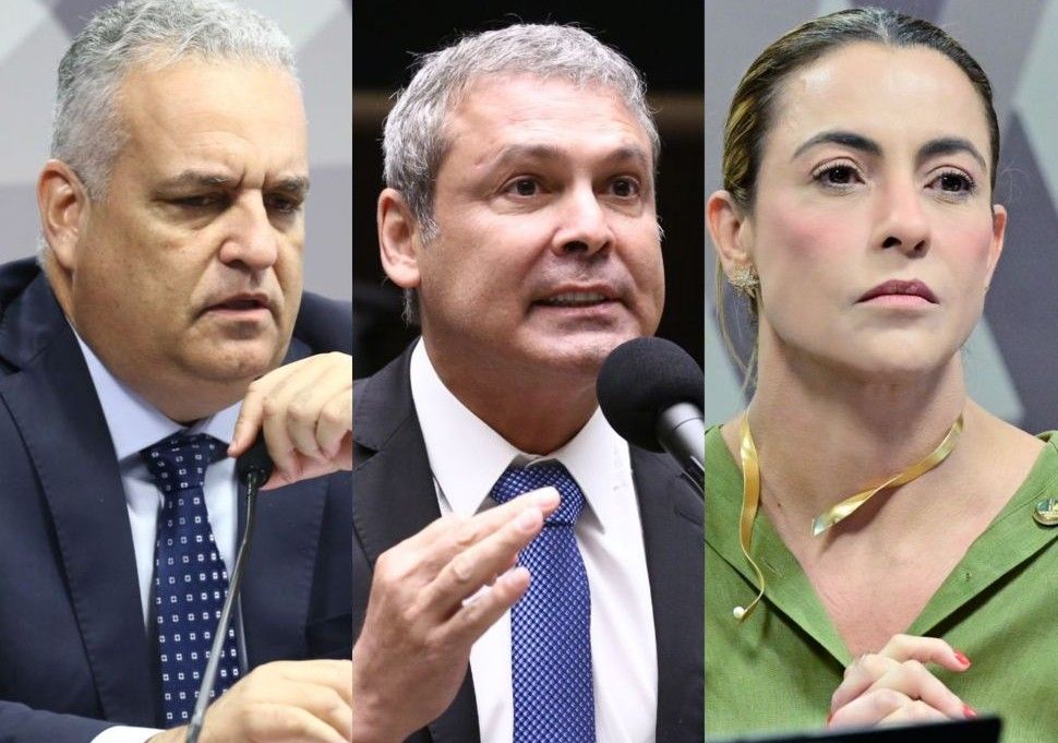 Alfredo Gaspar (União Brasil-AL), Lindbergh Farias (PT-RJ) e Soraya Thronicke (PSB-MS) | Divulgação/Vinicius Loures/Câmara dos Deputados e Divulgação/Geraldo Magela/Agência Senado