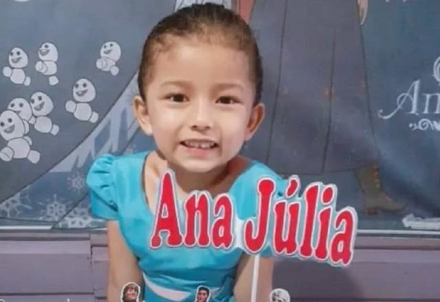 Ána Júlia Pantoja, menina de 5 anos baleada na cabeça em Santana (AP)