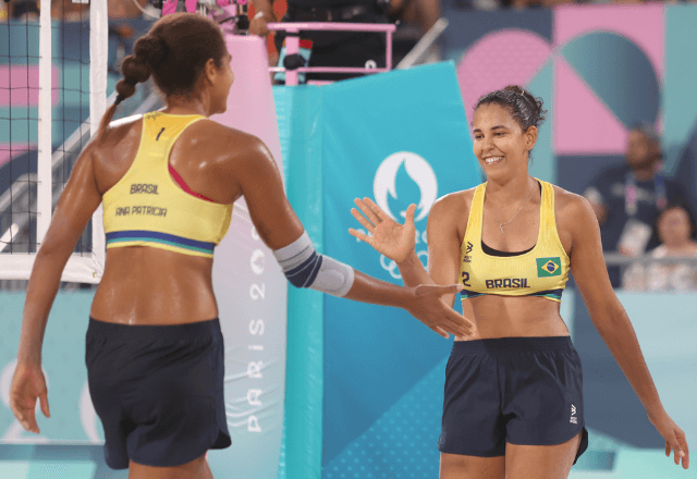 Duda e Ana chegam as quartas de final com 100% de aproveitamento na competição | COB / Reprodução