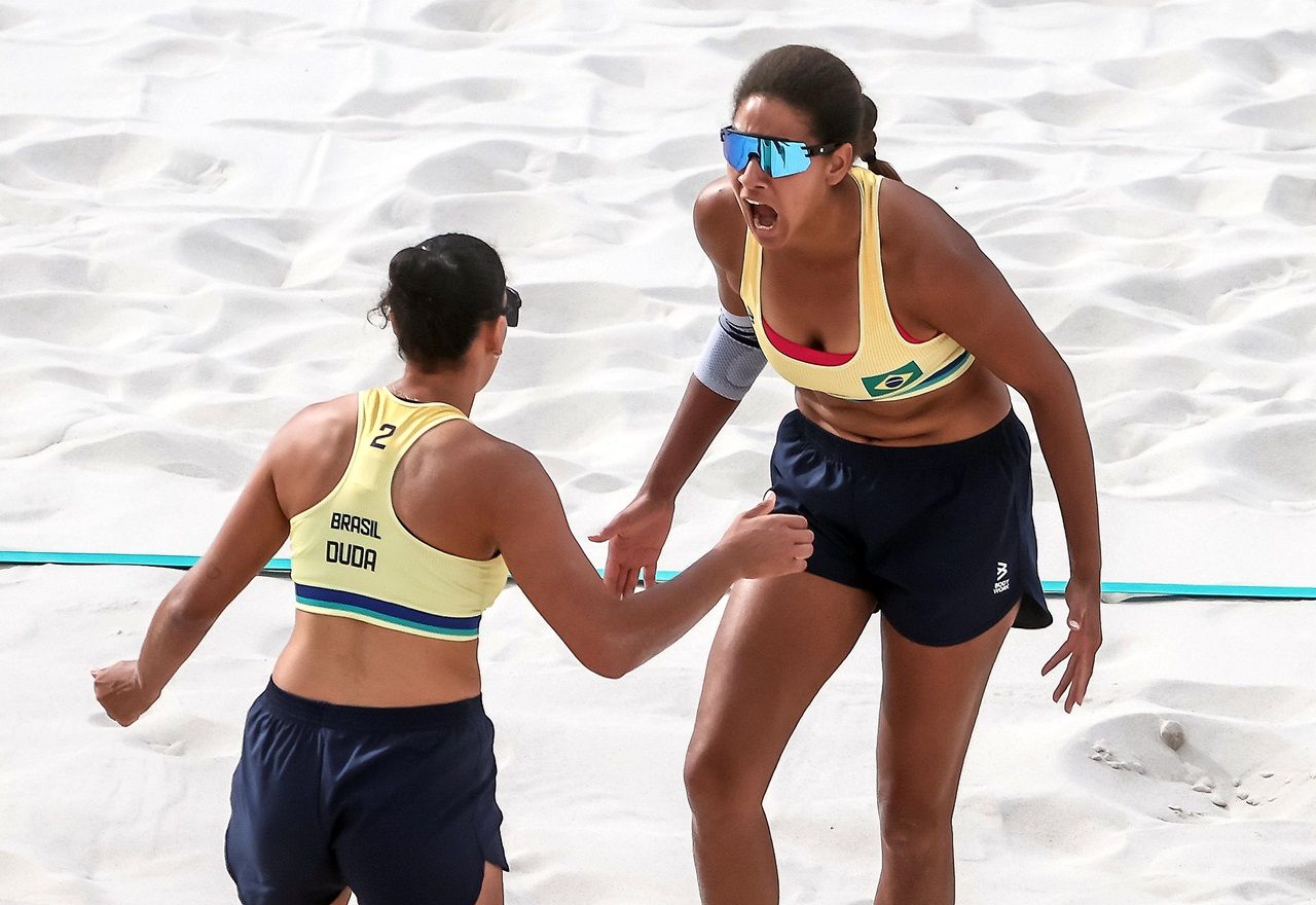 Ana Patrícia e Duda avançam às semifinais dos Jogos de Paris 2024 (Foto: Gaspar Nóbrega/COB)