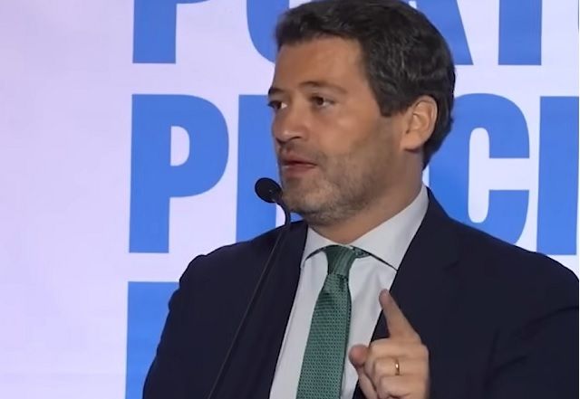 André Ventura, líder do partido de direita Chega, de Portugal