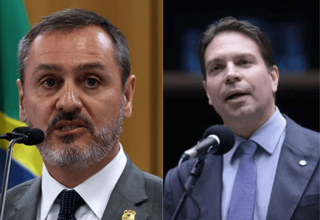 Diretor-geral da PF, Andrei Rodrigues (à esquerda) e o ex-deputado Alexandre Ramagem (à direita) | Reprodução