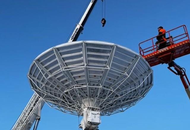 Antena da Viasat na Suécia