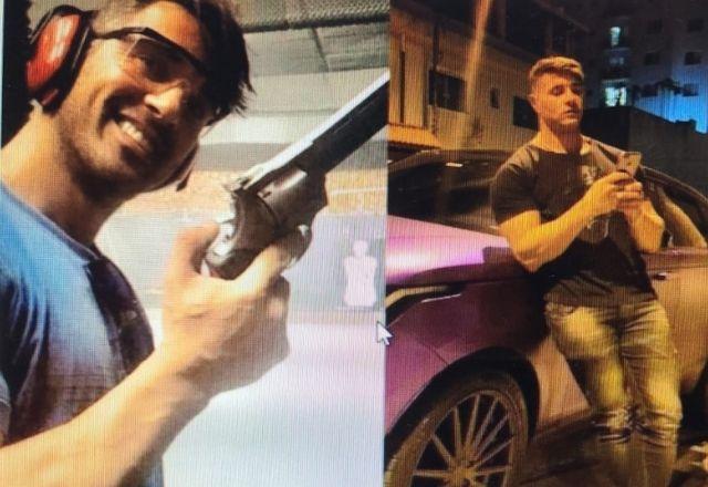 Antes de ser preso, o acusado ostentava uma vida de luxo nas redes sociais, com fotos ao lado de carros valiosos e armas | Divulgação