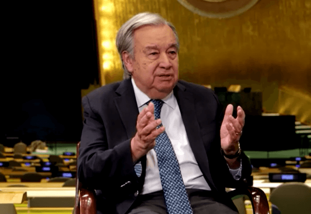 António Guterres, secretário-geral das Nações Unidas. | Reprodução/Reuters