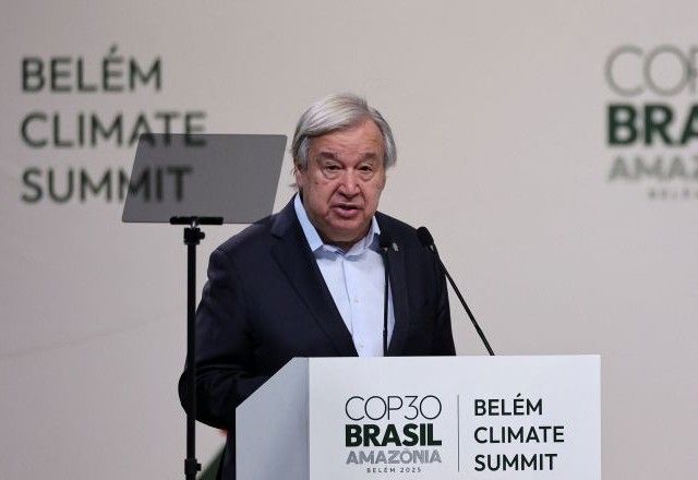 António Guterres em Belém | 6/11/2025/Reuters/Adriano Machado