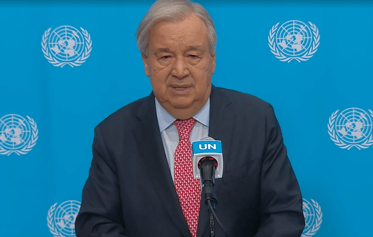 António Guterres, secretário-geral da ONU | Reprodução/ONU