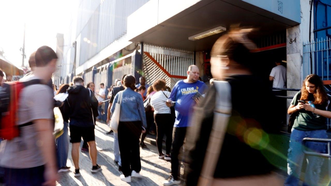 Aplicação de provas do primeiro CNU no Rio de Janeiro, em agosto de 2024 | Divulgação/Tânia Rêgo/Agência Brasil