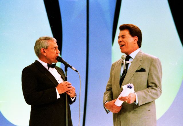 Ary Toledo e Silvio Santos no Show de Calouros | João Batista da Silva/SBT