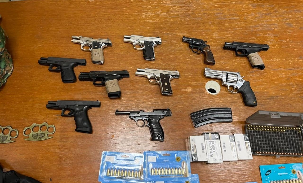 Armas apreendidas na operação Fallax | Divulgação/PF