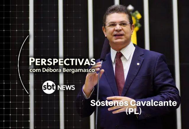 Deputado federal Sóstenes Cavalcante (PL-RJ) é o entrevistado do Perspectivas com Débora Bergamasco | Agência Brasil/Arte SBT News